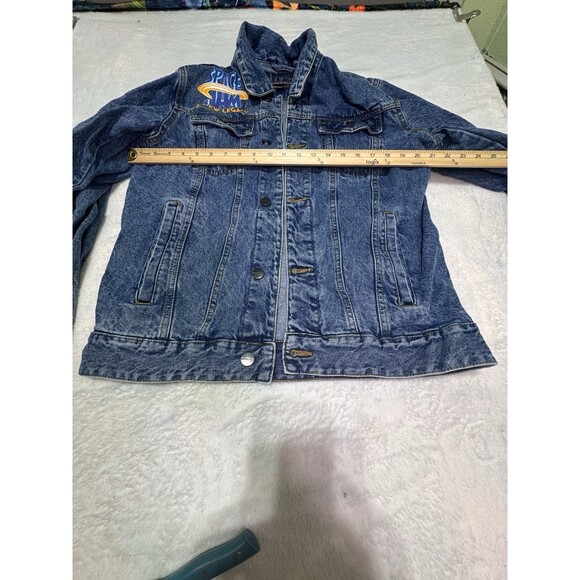 Members Only X Space Jam Looney Tunes Denim Jean Jacket Sz M Graphic Print - Picture 6 of 13